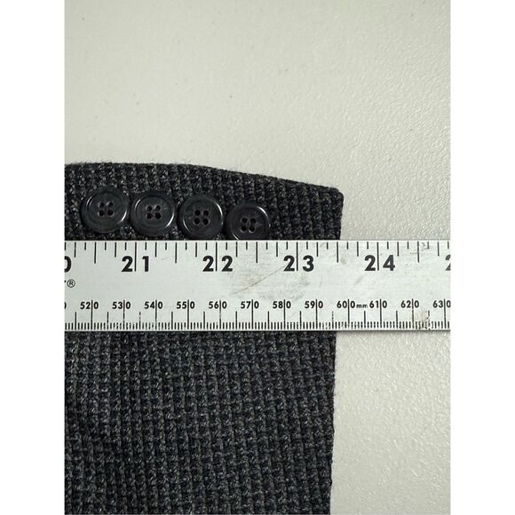 Vtg Haggar Houndstooth Blazer Jacket Mens 40R Gray Wool Blend Eclectic Grandpa - Picture 9 of 14